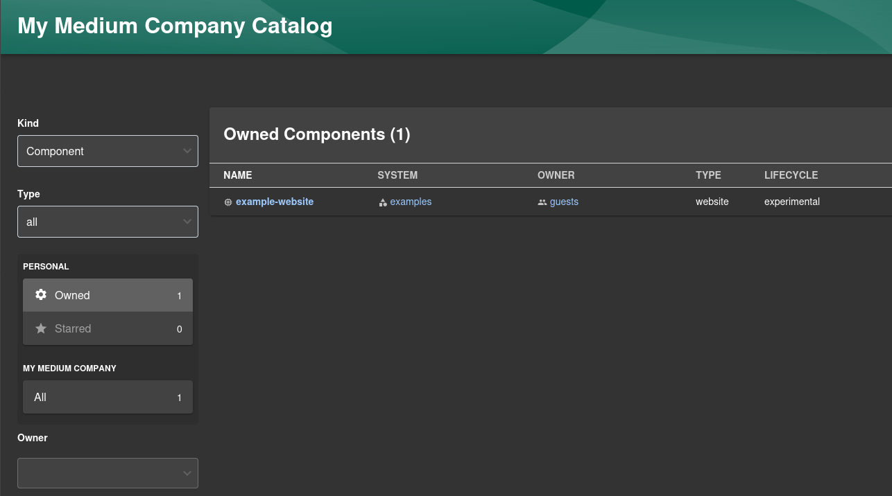 Signed in and back in the Backstage catalog